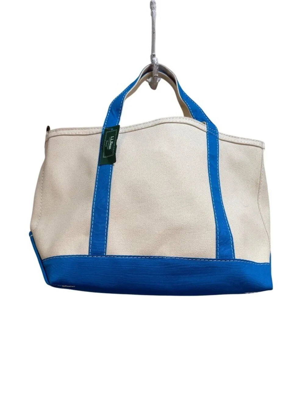 L.L. Bean Boat and Tote Crossbody Pool Blue Straps Exclusive Limited - Picture 1 of 5